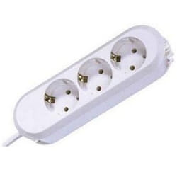 Bachmann SMART 3x Schuko 5m multiprise 3 sortie(s) CA Blanc