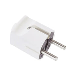 910.470 Fiche électrique mâle avec terre plastique 250 v marron IP20 C263001 - Bachmann