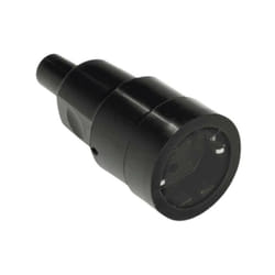 913.175 Fiche électrique femelle avec terre caoutchouc, silicone 250 v noir IP20 C268701 - Bachmann