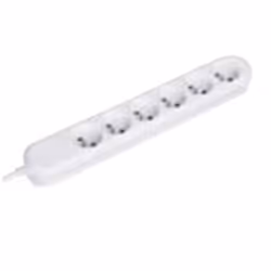 Bachmann 381.247K, 1,5 m, Type E, Plastique, Blanc, 6 sortie(s) CA, 230 V