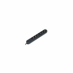 Bachmann SMART 6x Schuko H05VV-F 3G 1.50mm² 16A/3680W 3m, 3 m, Plastique, Noir, 6 sortie(s) CA, 3680 W, 16 A