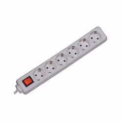 Bachmann Surge protector, 3m, 6 sortie(s) CA, 250 V, 3600 W, Blanc, 3 m, 520 g