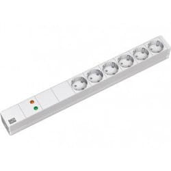 Bachmann 333.402 multiprise 2 m 6 sortie(s) CA Intérieure Gris