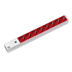 Bachmann - Regleta de 8 tomas, 48,3 cm multiprise 2 m 8 sortie(s) CA Intérieure