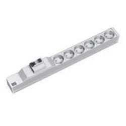 Bachmann 333.411 unité de distribution d'énergie 6 sortie(s) CA 1U Gris, Argent
