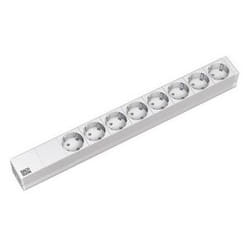 Bachmann 333.416 unité de distribution d'énergie 8 sortie(s) CA 1U Gris, Argent