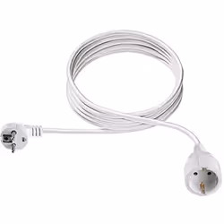 Bachmann 341.202S, 5 m, Type F, Blanc, 1 sortie(s) CA, 250 V, 16000 mA