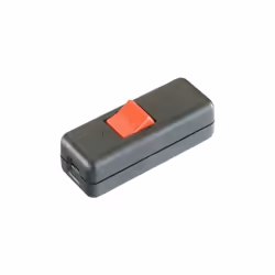 SCHNURZWISCHENSCH. 2P. SW 10A 250V, WIPPE ROT