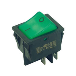 Bachmann - 924.097 rocker switch 2P noir, vert commutateur électrique
