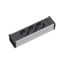 Bachmann 333.1007 multiprise 3 sortie(s) CA Intérieure Noir, Gris