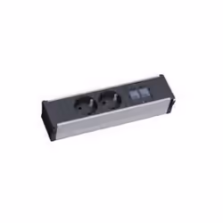 Bachmann CONI, Intérieure, Type F, Aluminium, Noir, 2 sortie(s) CA, 217 mm
