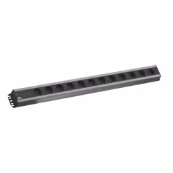 Bachmann 300.002 multiprise 2 m 12 sortie(s) CA Intérieure Noir, Gris