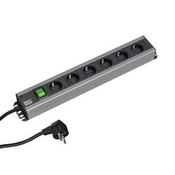 Bachmann 300.003 multiprise 2 m 6 sortie(s) CA Intérieure Noir