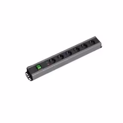 Bachmann 300.007, 2 m, Intérieure, Type F, Noir, Gris, 7 sortie(s) CA, 74 mm