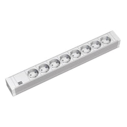 Bachmann 333.601 multiprise 2 m 8 sortie(s) CA Intérieure Gris