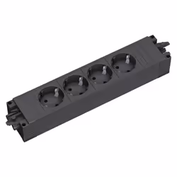 Bachmann 336.604, Noir, 4 sortie(s) CA, 230 V, 3680 W, 16 A