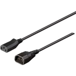 Bachmann 356.120 câble électrique Noir 1 m Coupleur C14 Coupleur C15