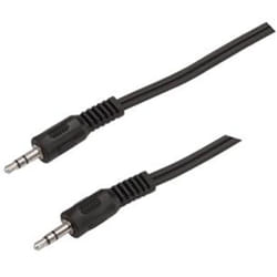 Câble de raccordement Bachmann 918.011 Jack audio [1x Jack mâle 3.5 mm - 1x Jack mâle 3.5 mm] 2.50 m noir