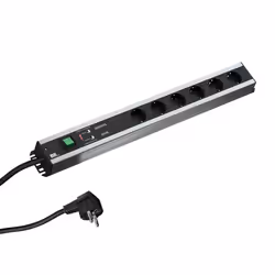 Bachmann 300.012, 2 m, Intérieure, Courbe, 1,5 mm², Aluminium, Noir, 6 sortie(s) CA
