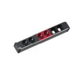 Bachmann 912.025 unité de distribution d'énergie 4 sortie(s) CA Noir, Rouge