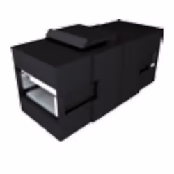Bachmann 1x USB 3.0 A / A Keystone, Noir, USB 3.0 A, USB 3.0 A, 85 mm
