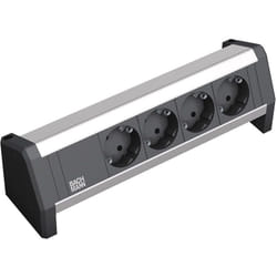 Bachmann 902.0049 multiprise 4 sortie(s) CA Intérieure Noir, Gris