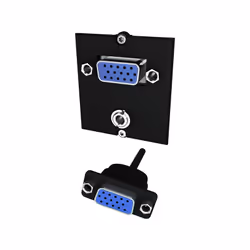 Bachmann 917.150, VGA + 3,5 mm, Noir, Bleu, 50 mm, 1 pièce(s), 69 g