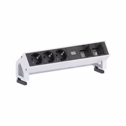 Bachmann Desk 2, 0,2 m, Aluminium, Noir, Blanc, 3 sortie(s) CA, 1 pièce(s)