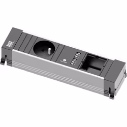 Bachmann 916.0039, 0,1 m, Aluminium, Noir, 1 sortie(s) CA, 2,15 A, 5.2 V