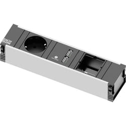Bachmann 912.0167 multiprise 0,1 m 1 sortie(s) CA Intérieure Noir, Blanc
