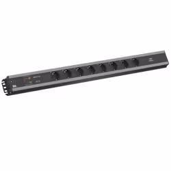 Bachmann 300.050, 2 m, Intérieure, Type F (CEE 7/4), IP20, Noir, 6 sortie(s) CA
