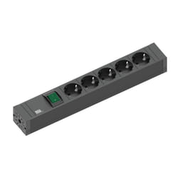 Bachmann 420.0013 multiprise 2 m 5 sortie(s) CA Intérieure Noir