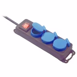 Bachmann 349.045, 1,5 m, Extérieure, IP44, 1,5 mm², Noir, Bleu, 3 sortie(s) CA