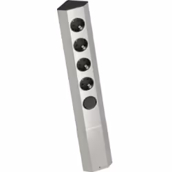 Bachmann 923.007, 2 m, Intérieure, Type F, Acier inoxydable, 4 sortie(s) CA, 1 pièce(s)
