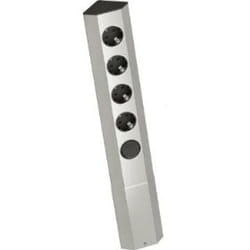 Bachmann 923.007 multiprise 2 m 4 sortie(s) CA Intérieure Acier inoxydable