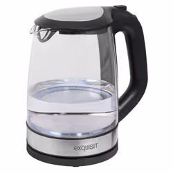 Exquisit WK 3501 swg, 2 L, 2200 W, Noir, Acier inoxydable, Plastique, Acier inoxydable, Indicateur de niveau d'eau, Arrêt de  ...