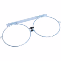 Support double pour gamelle. pour fixation mur ou cage. dimension: ø 20 cm 1.6 Litres. dimension extérieure : longueur 53 cm ...