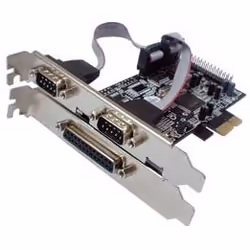 Longshine Serial & Parallel PCIe Card, PCIe, FCC, CE, MosChip MCS9901, 0 - 70 °C, Windows 2000/XP/Vista Linux Mac 10.X DO ...