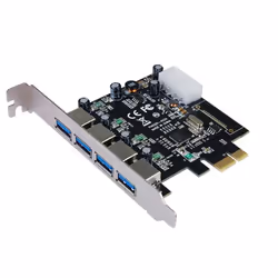 Longshine LCS-6380-4, PCIe, USB 3.2 Gen 1 (3.1 Gen 1), PCIe 2.0, 5 Gbit/s