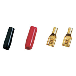 Sinuslive - Jeu de fiches pour haut-parleurs HiFi auto 1 x 2.5 mm² doré Y81601