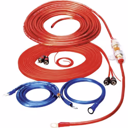 enquête Jusque 250 W/RMS 10 mm² description Idéal pour un bon nombre d'amplis, ce kit comprend : 1 câble de batterie de 5 m d ...