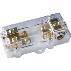 enquête Pour 2 fusibles jusqu'à 80 A description Bloc de distribution de fusibles pour fusibles mini ANL. Surfaces de contact ...