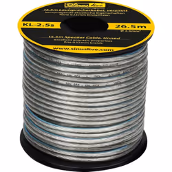 enquête Mini-rouleau pratique 2 x 2,5 mm² description Ce câble de haut-parleur étamé possède des propriétés acoustiques excep ...