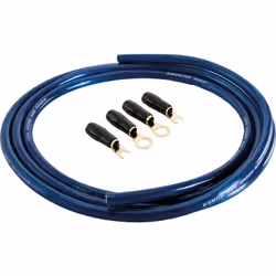 enquête Jeu de câbles de batterie CCA bleu 2 m (moins) Connecteurs plaqué or 24 carats ultraflexible description Sets câble d ...