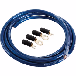 enquête Jeu de câbles de batterie CCA bleu 2 m (moins) Connecteurs plaqué or 24 carats ultraflexible description Sets câble d ...