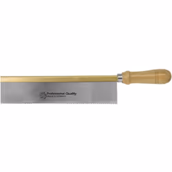 Informations techniques Longueur : 250 mm Scie fine droite, dos en laiton Scie fine avec dos en laiton, droite, avec manche e ...