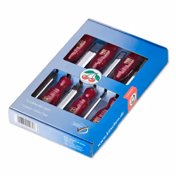 Kirschen Firmer Chisel Set, Ciseau de sculpture, Bord biseauté, Bois, Plastique, 6, 10, 12, 16, 20, 26 mm