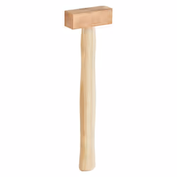 Marteau en cuivre PICARD 750g, forme de masse avec manche en frêne Manche en frêne doublement vernis Pour une utilisation sur ...