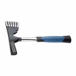 Hachette pour couvreurs avec dentelure et manche en tube acier - PICARD - 29600 - Tête plate poudrée noire, protégée contre l ...