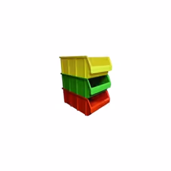 Boîtes de stockage pour le stockage de petites pièces, bord périphérique permettant un empilage parfait, bords arrondis à l'i ...